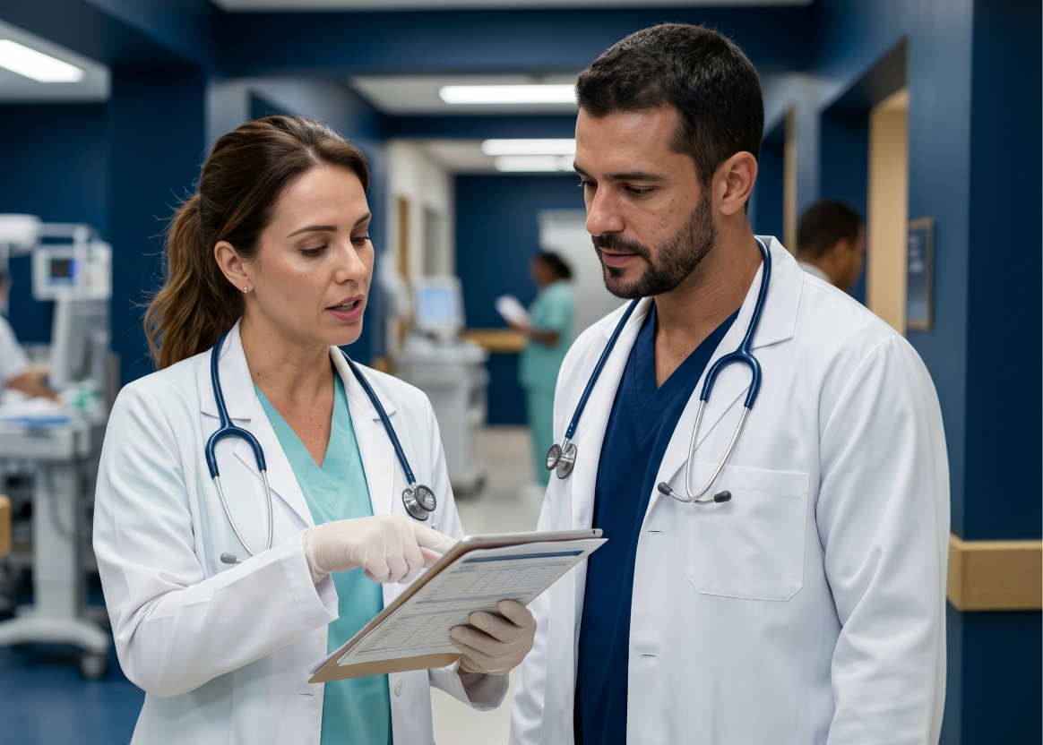 Médicos e profissionais da saúde
